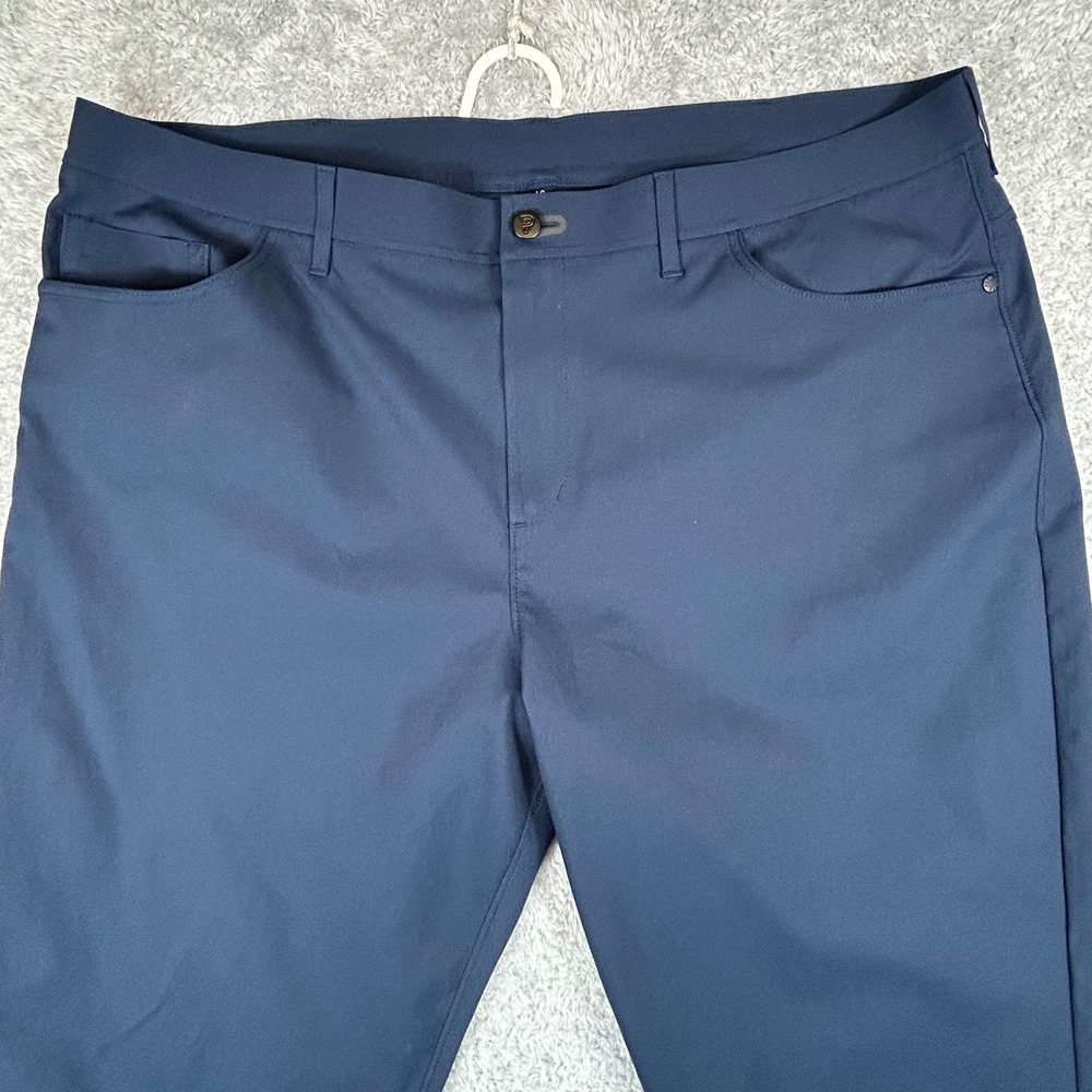 Public Rec All Day Pants Mens 42 34 Navy Blue Straight Leg Casual Golf Chinos - Picture 2 of 9